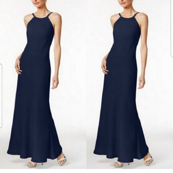 Calvin Klein Dresses & Skirts - CALVIN KLEIN HALTER BACK GOWN